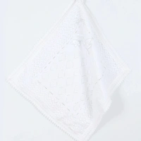 Mızmız Leylek Nakışlı Örgü Bebek Battaniye