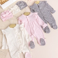 Murat Baby 3lü Şapkalı Kız Bebek Tulum