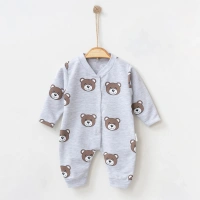 Nayinom Ayı Desenli Bebek Tulumu