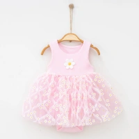 Nayinom Çiçekli & Meyveli Bebe Elbise