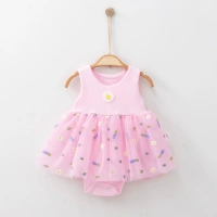 Nayinom Çiçekli & Meyveli Bebe Elbise