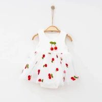 Nayinom Çiçekli & Meyveli Bebe Elbise