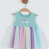 Nayinom Çiçekli & Meyveli Bebe Elbise