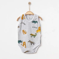 Nayinom Desenli Baskılı Çıtçıtlı Badi