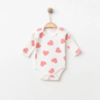 Nayinom Kalp Baskılı Baskılı Çıtçıtlı Badi