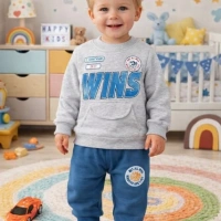 Nazar Wins Baskılı 3 İp Erkek Bebek Takımı