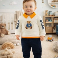 Necixs Bear İç Gömlekli Erkek Bebek Takım Bayramlık