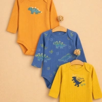 Necixs Dino Baskılı Çıtçıtlı Body