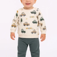 Nikuby Araba Baskılı Erkek Bebek Takımı