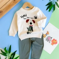 Nikuby HavHav Baskılı Erkek Bebek Takımı