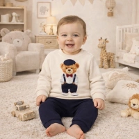 Nikuby Polo Ayı Baskılı Erkek Bebek Takımı