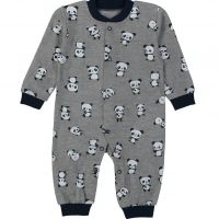 Panda Desenli Bebek Tulumu