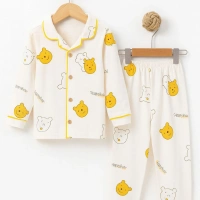 Pooh Baskılı Bebek Pijama Takımı