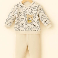 Sevimli Ayılar Desenli Bebek Takımı