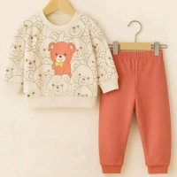 Sevimli Ayılar Desenli Bebek Takımı