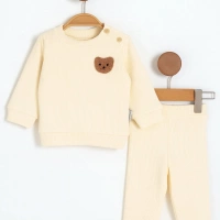Süzene Nakışlı Erkek Bebek 2li Takım