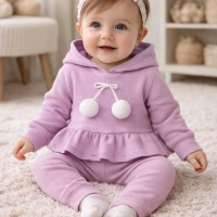 TukTuk Onu Ponponlu Kız Bebek Takımı