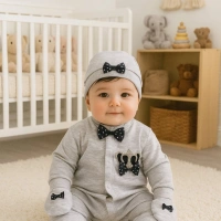 Waffle Nakışlı 3lü Tulum