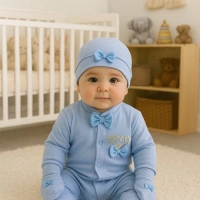 Waffle Nakışlı 3lü Tulum