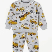 Ykş Gri Desenli Pijama Takımı