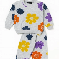 Ykş Gri Desenli Pijama Takımı