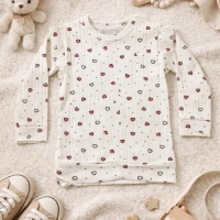 YKŞ Kids Küçük Kalp Baskı Kız Sweatshirt