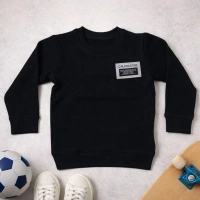 YKŞ Kids Waffle Arma Nakışlı Erkek Çocuk Sweatshirt