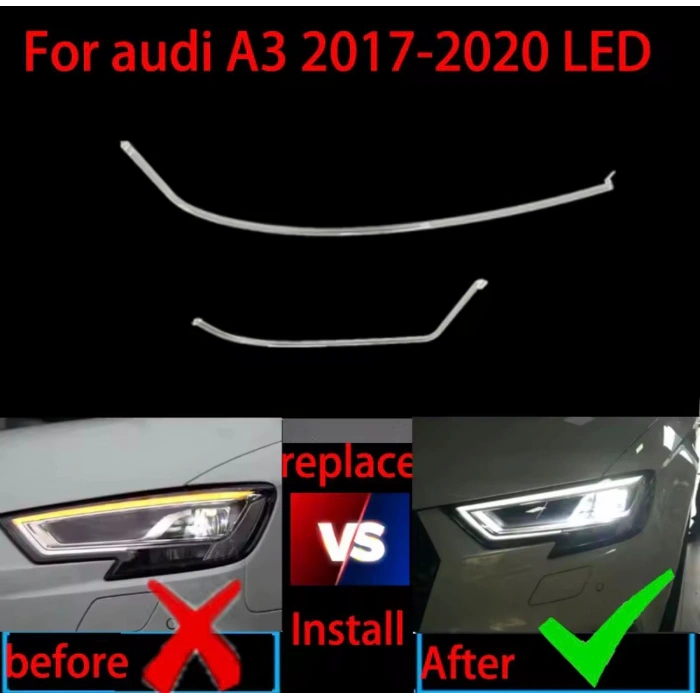 AUDİ A3 2017 MODEL  ZENON  1 FARLIK  LED CUBUGU