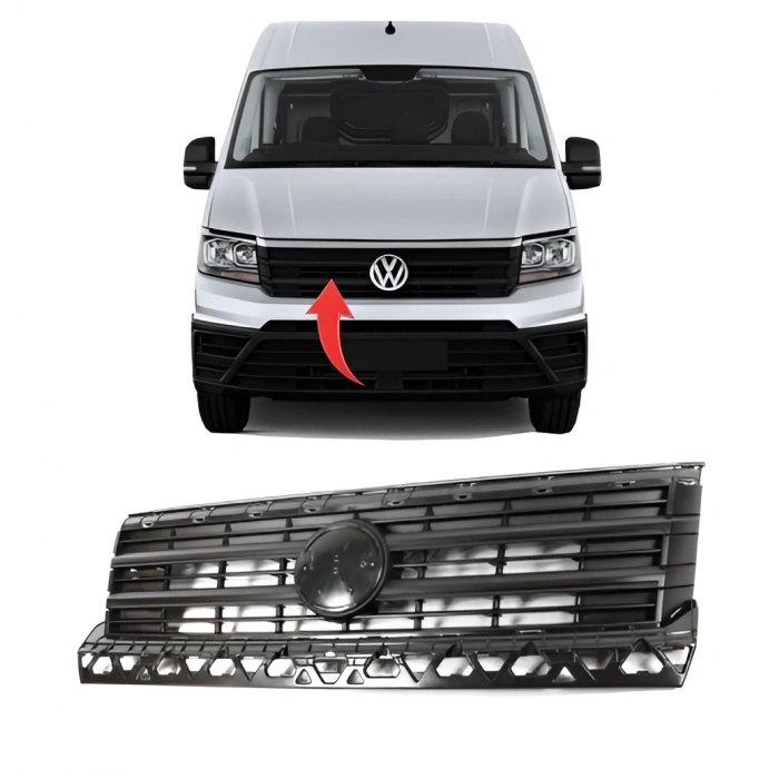 Vw Crafter Ön Panjur Saten Siyah 2017>> 7C0853653J