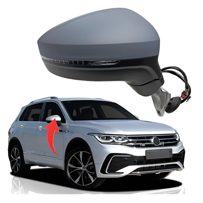 Tiguan Katlanır Sağ Ayna Aydınlatmalı 9 Pin 2016- 5NB857508AB