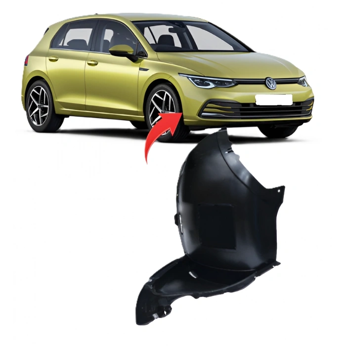 Vw Golf 8 Sağ Çamurluk Davlumbazı Önün Önü  5H0805912H