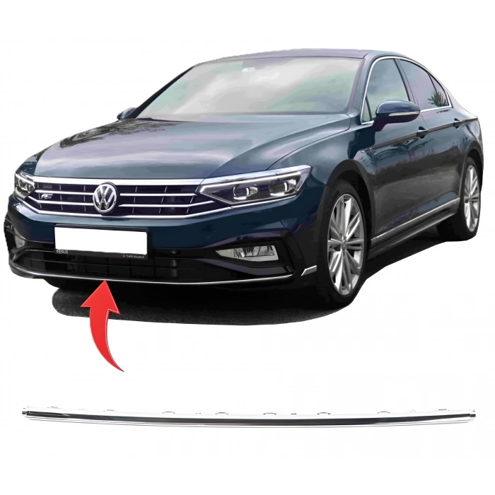 Vw Passat B9 2019>> Ön Tampon Kromu Orta Alt 3G0853245D