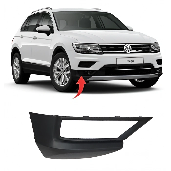 Vw Tiguan 2017-2020 Sağ Sis Kapagı Sisli Kavisli 5Na853212B