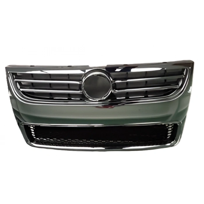 Vw Touareg 2007-2010 Ön Panjur Parlak Krom Çerçeve Saten Siyah Komple 7L6853651K
