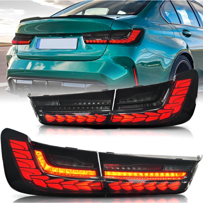 Bmw 3 Serisi G20 2019-2022 Stop Seti Kayar Led Karartmalı M4 Tip