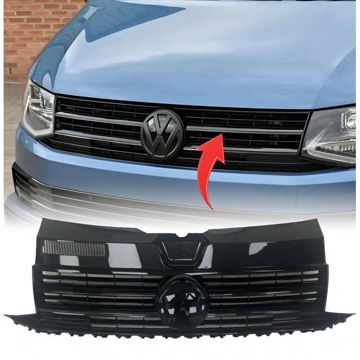 Vw T7 2015-2019 Ön Panjur Parlak Siyah 7E5853651E