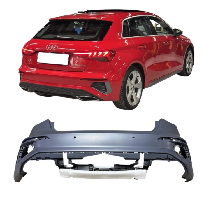 Audi A3 2021-2025 HB S-Line Arka Tampon 6 Sensörlü 8Y4807067B