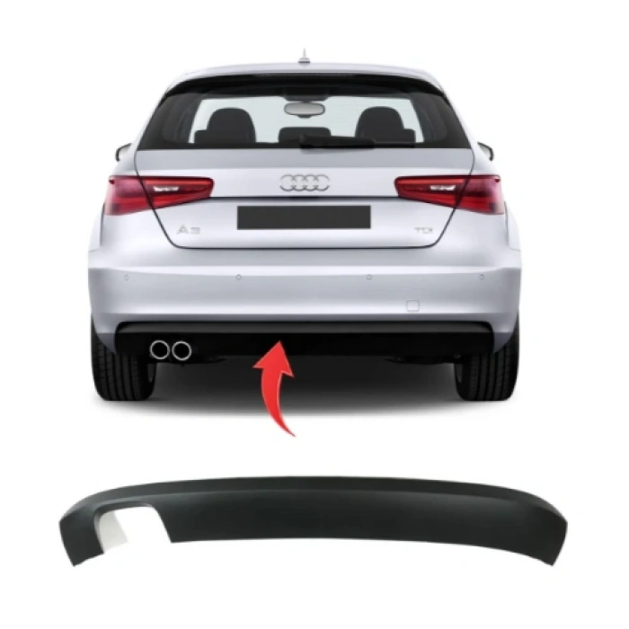 Audi A3 HB Arka Tampon Alt Spoyler 2013-2016 8V3807521B