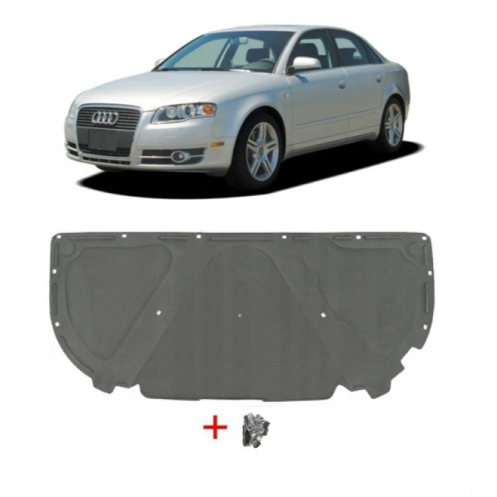 Audi A4 B7 2005-2008 Motor Kaput Keçesi Klipsli 8E0863825AJ