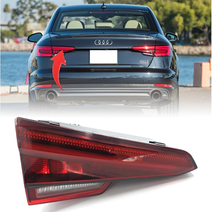 Audi A4 B9 2016-2020 Ledli Sol İç Stop Lambası Koyu 8W5945093G