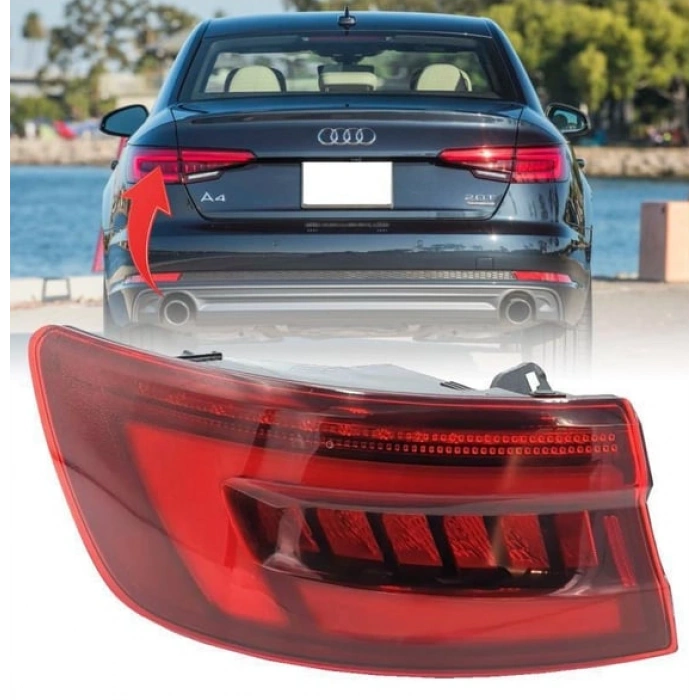 Audi A4 B9 2016-2021 Ledli Sol Dış Stop Lambası Koyu 8W5945091G