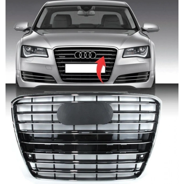 Audi A8 2010-2013 Ön Panjur 4H0853651H