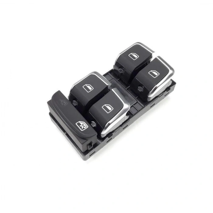 Audi Q3 2013-2018 Sol Ön Kapı Dörtlü Cam Düğmesi Krom 8U0959851