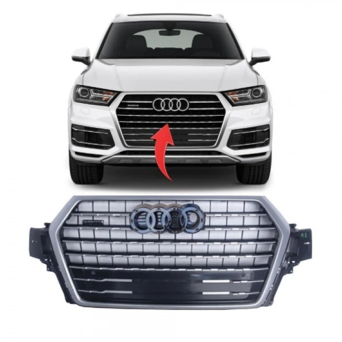Audi Q7 2016-2020 Ön Panjur Parlak Siyah 4M0853651J