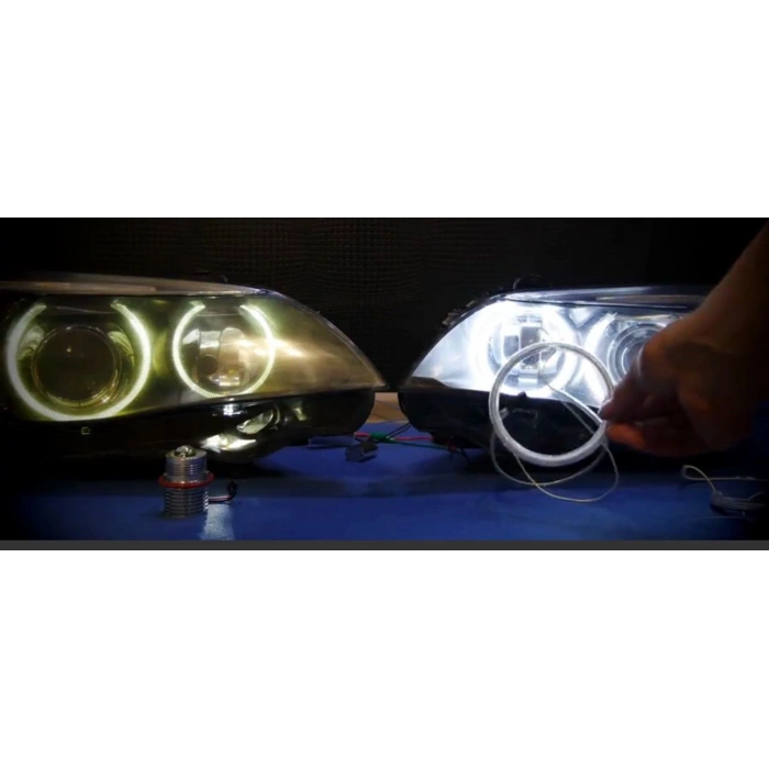 BMW E60 2004-07  ANGEL MASKE  1 FARLIK LED CUBUGU