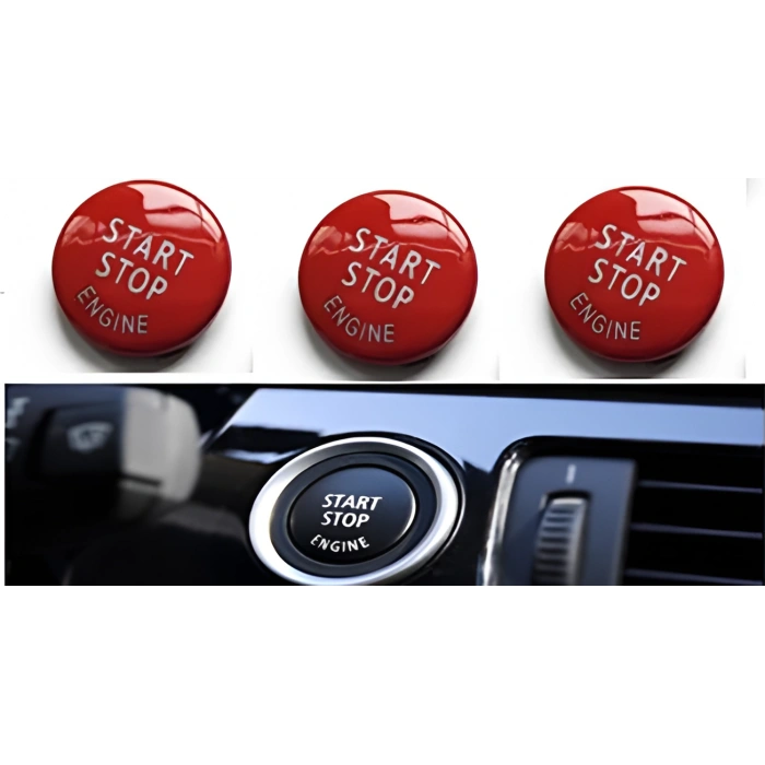 Bmw E60 E90 E84 E70 E71 E72 Start Stop Düğme Kapağı (Kırmızı) 61319154945/61316966714/61316960743 1