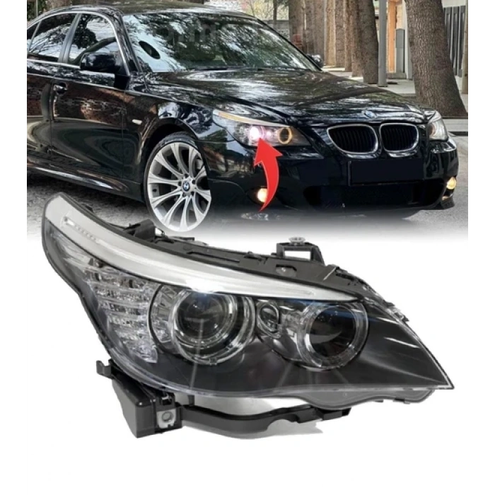 Bmw E60 Lcı 2003-2011 Sağ Far Bi-Xenon 63127177752