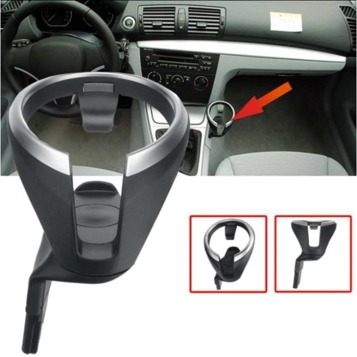 BMW E81 E82 E87 E88 E84 Bardaklık Orta Konsol Krom-Siyah 51169122655