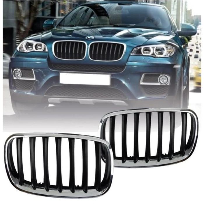 Bmw X5 E70 X6 E71 Ön Panjur Krom/Siyah 2012-2014 51137305589/590