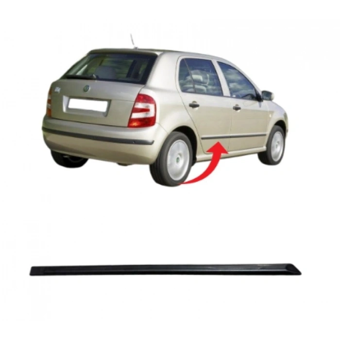 Fabia Kapı Çıtası Arka Sağ Saten Siyah 2000-2008 6Y0853754 B41